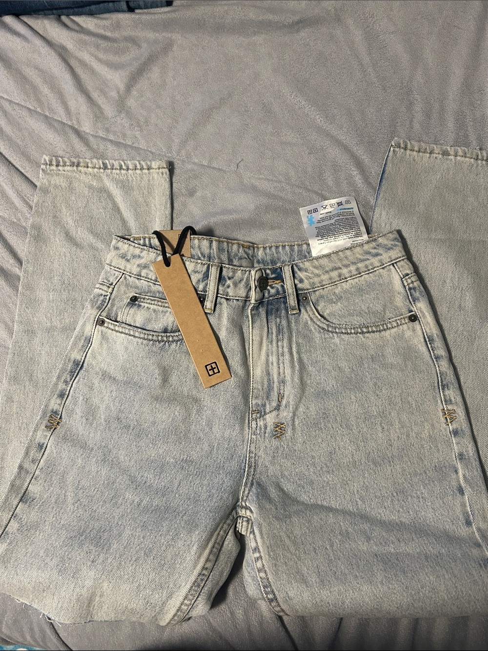 Light Wash Womens Jeans - Classic Straight Fit Ksubi